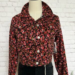 SOCIAL STANDARD BY SANCTUARY Girls Cropped Floral Twill Jacket--14/16